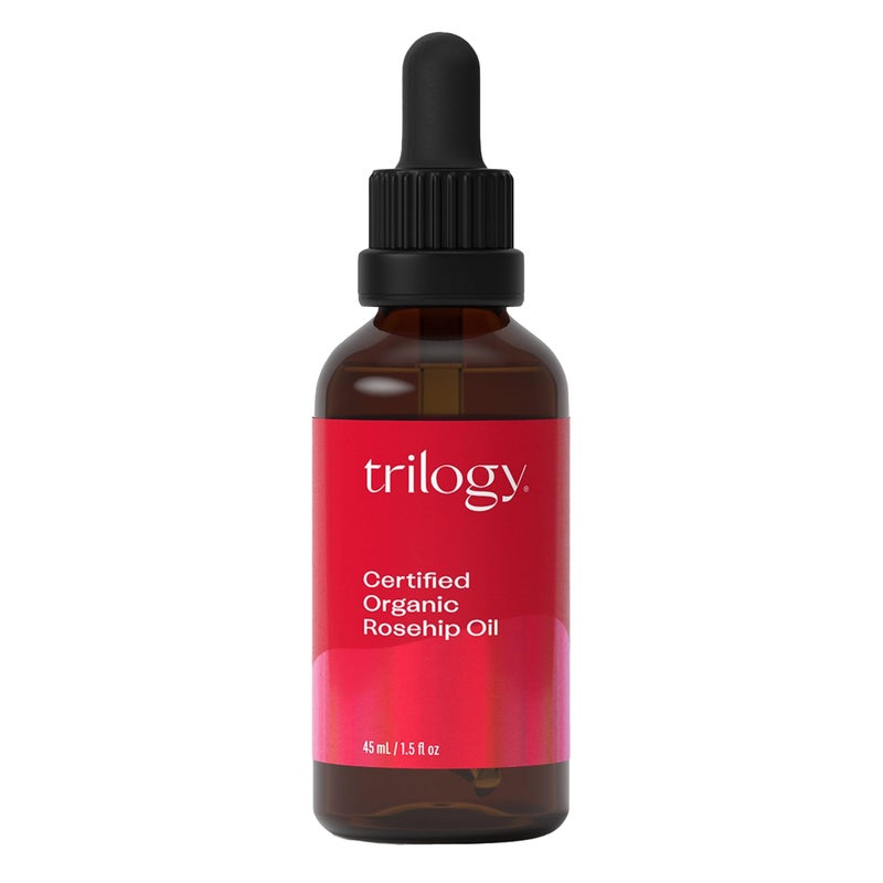 Trilogy Certified Organic Rosehip Oil - Pure Cold-Pressed Rosehip Seed Oil for Scars, Stretch Marks, Fine Lines & Wrinkles - With Omega 3, 6 & 9 for All Skin Types, USDA Certified, 1.52 Ounce - Image 1