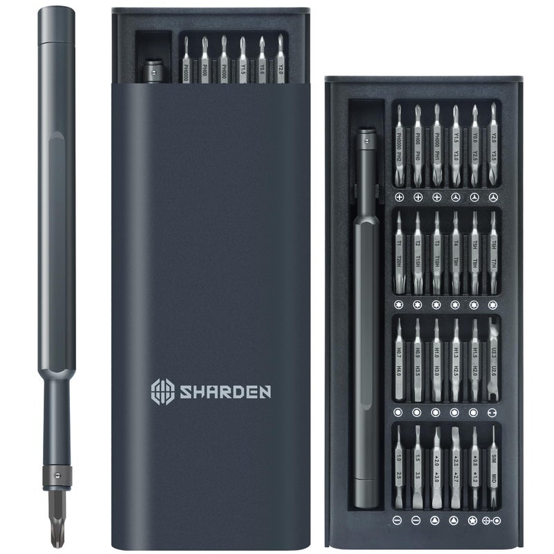 Sharden Precision Screwdriver Set 49 in 1 SHARDEN Small Screwdriver Set Magnetic Repair Tool Kit for Laptop, iPhone, Cell Phone, PC, MacBook, Tablet, Computer, PS5, PS4, Electronic, Glasses, Watch - Image 1