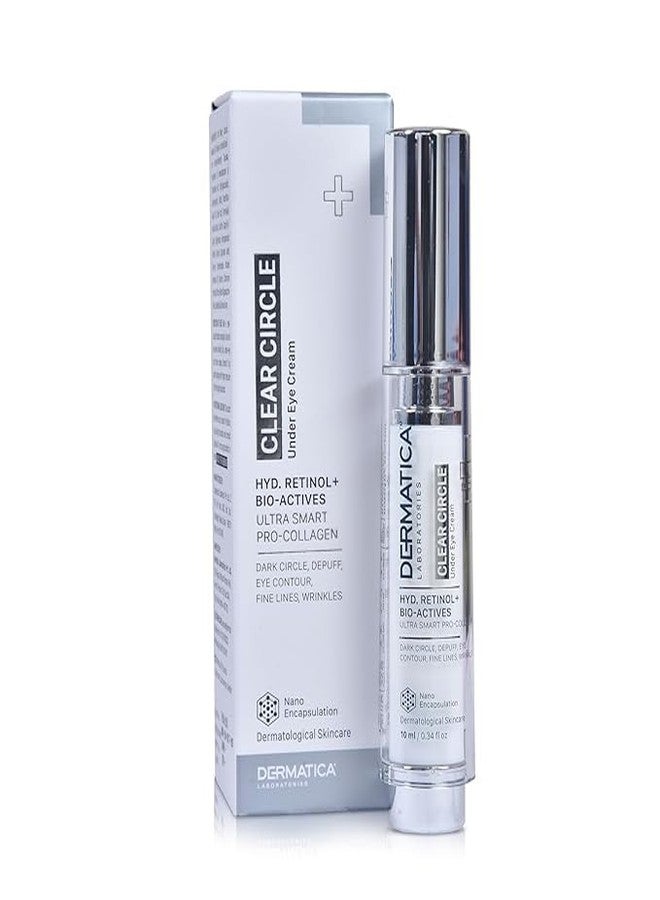 Dermatica Clear Circle Under Eye Cream | For Dark Circle, Depuff, Eye Contour | 10ml - Image 1