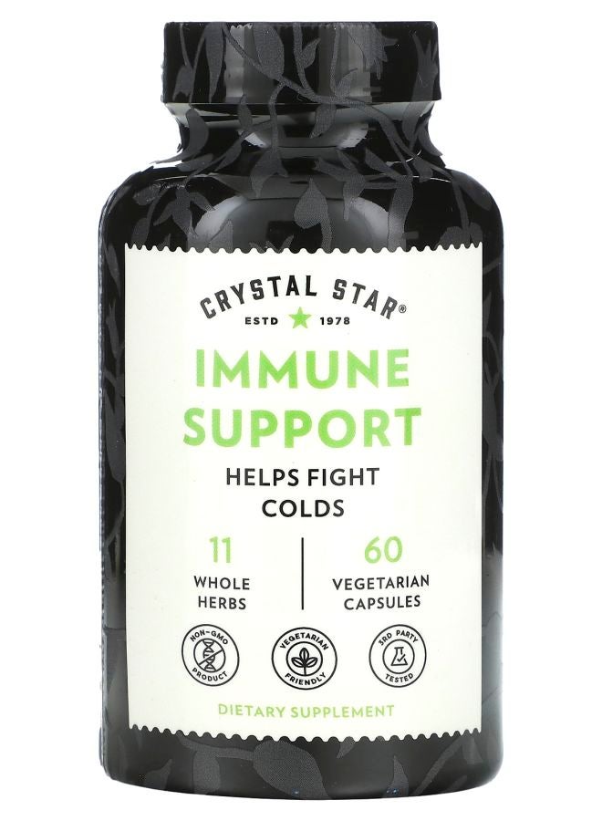 Crystal Star Immune Support 60 Vegetarian Capsules - Image 1