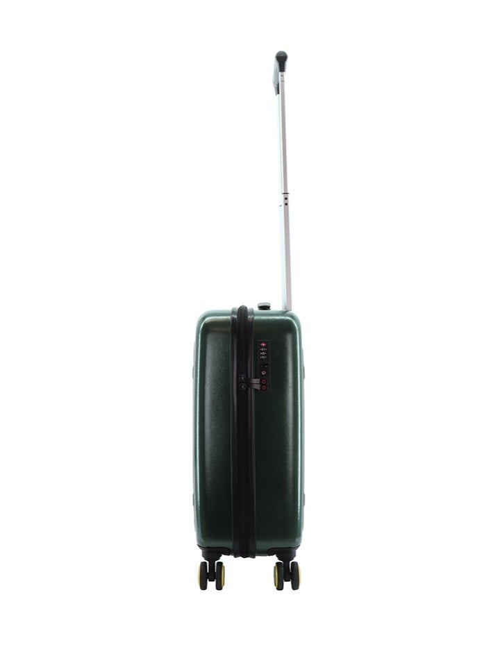 NATIONAL GEOGRAPHIC - National Geographic RPET Balance Carry-On Small Cabin Hardshell Business Suitcase, Durable Lightweight  TSA Combination Lock Travel Luggage, 4 Quite Spinner Wheel Trolley Bag (20 Inch) Green. - Image 1
