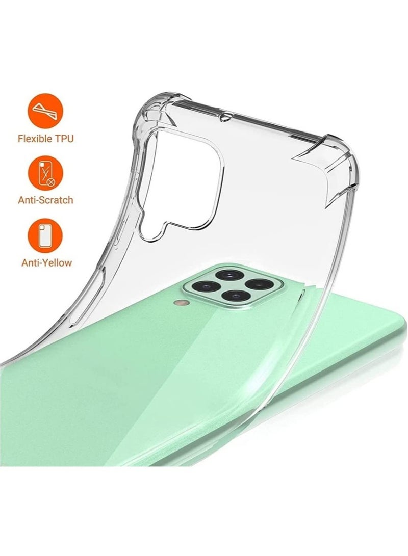 Samsung Galaxy A22 4G Case Cover Protective Shock Absorption Bumper soft Transparent Case (Clear) - Image 2