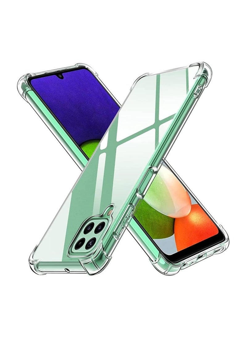 Samsung Galaxy A22 4G Case Cover Protective Shock Absorption Bumper soft Transparent Case (Clear) - Image 5