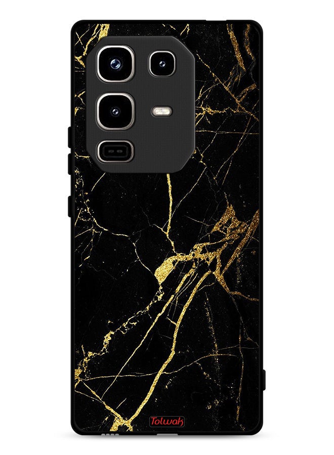 Tolwak Infinix Note 50 Pro 4G Protective Case Cover Crack Marble - Image 1