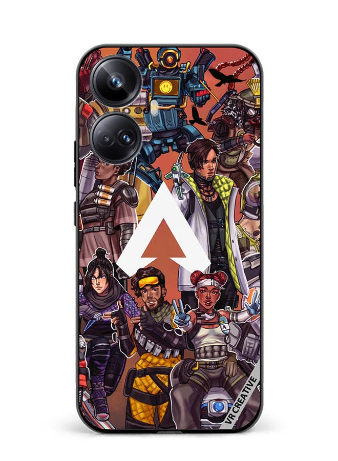 Protective Case Cover For Realme 10 Pro Plus Apex Legends Whole Team Design Multicolour