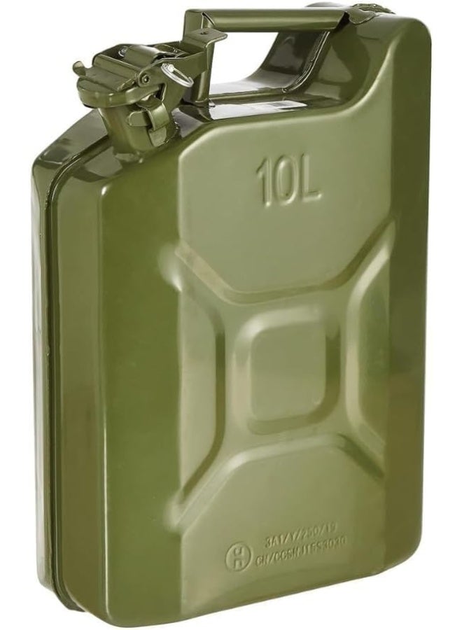 NJM 10L Green Metal Jerry Can - Image 1