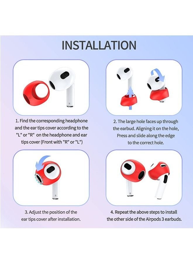 5-Pairs Ear Tips Covers for AirPods 3, i-Slip Dust Silicone Ear Covers Accessories Compatible with AirPods 3rd Generation  - Image 5