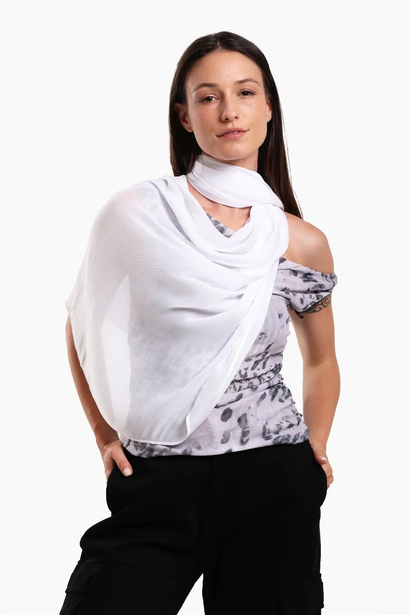 Carina Organza Crinkle Scarf - Image 2