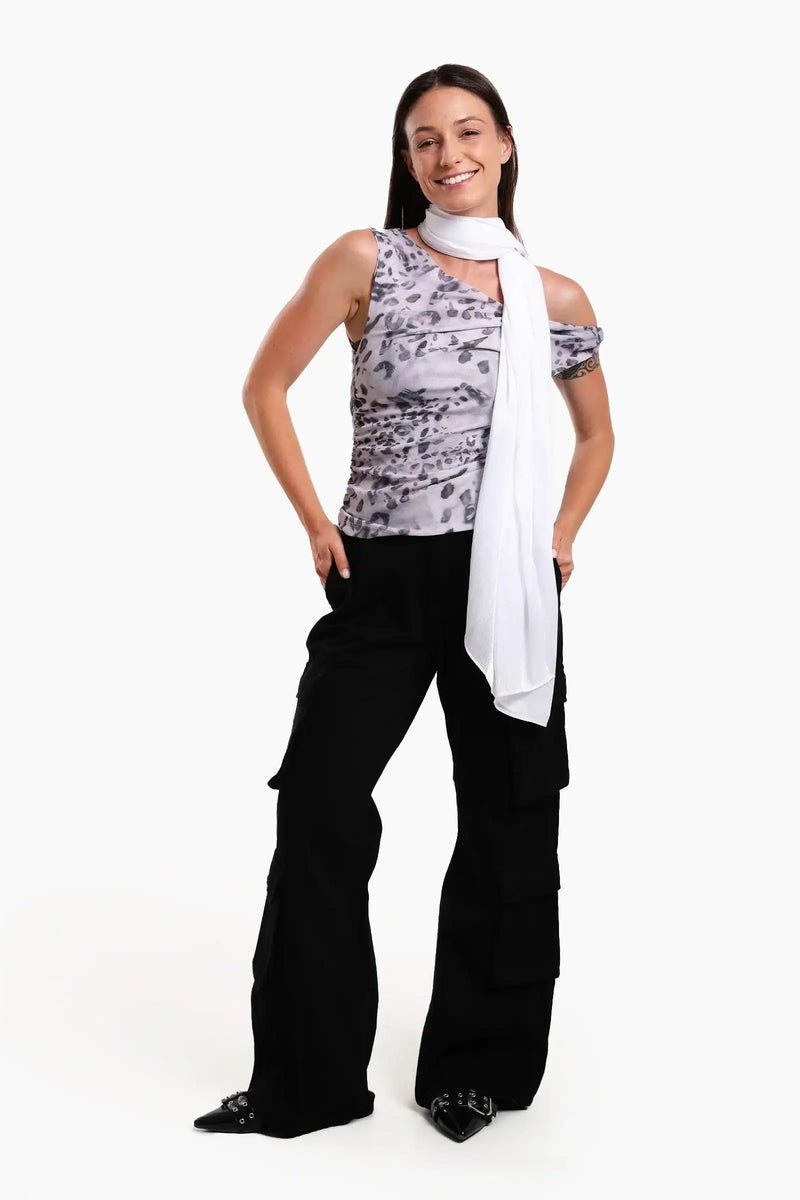 Carina Organza Crinkle Scarf - Image 1