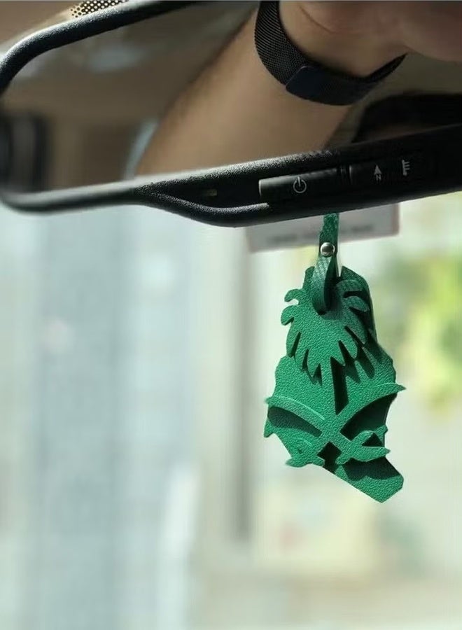 Happy D Saudi Arabia Map pendant,Saudi coat of arms pendant,Two swords and palm tree pendant + kingdom map - Image 4