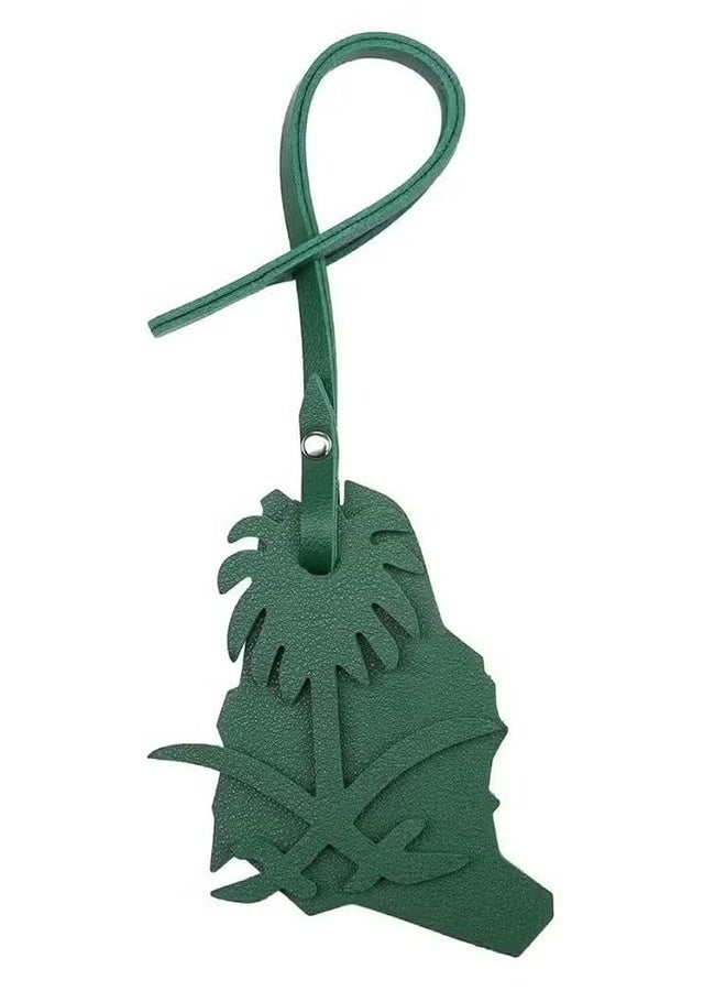 Happy D Saudi Arabia Map pendant,Saudi coat of arms pendant,Two swords and palm tree pendant + kingdom map - Image 1