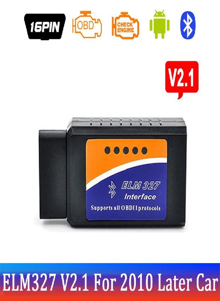 Eckek - Elm 327 V1.5 and V2.1 OBD2 Car Diagnostic Tool Super MINI Elm327 Auto Scanner Bluetooth Code Reader Car Fault Repair Tool Car Kit For Android/PC - Image 1