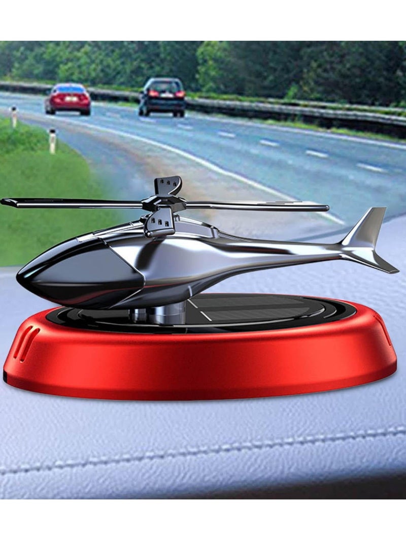 DIGI CORE Car Air Freshener Helicopter Solar Energy Rotating Aromatherapy Aviation Al Alloy Diffuser Interior Decoration Accessories Diffuser For Car & Home Car Perfumes Relieve Stress & Air Purifier  - Image 5