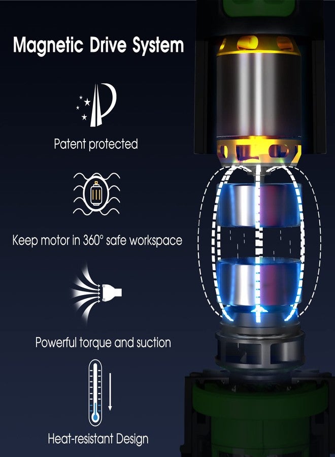 AQUAFYSH 3 in 1 Rechargeable Pool & Spa Hot Tub Vacuum Cleaner - Dual Mode & Magnetic Drive System, 25µm Ultra Fine Mesh Filters for Hot Tub, Small Above Ground Pools, 60 Mins (Orange) - Image 4