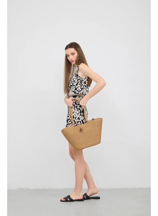 Shule Bags  Vossa Handmade Buttoned Woven Shoulder Bag – Vizon. for Women | Best Price UAE