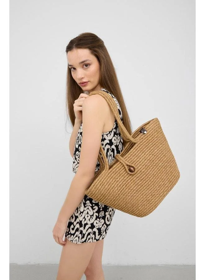Vossa Handmade Buttoned Woven Shoulder Bag – Vizon.