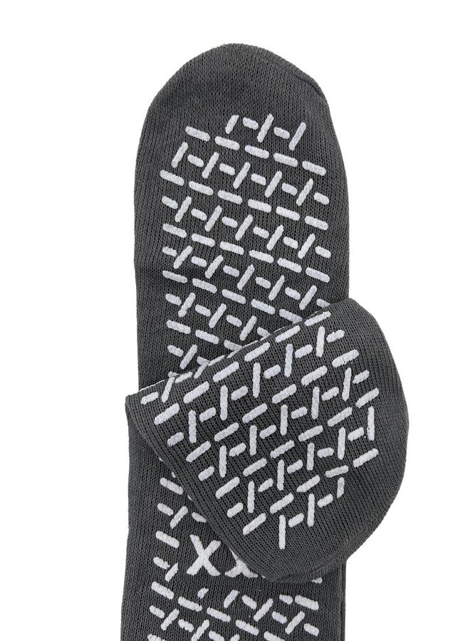 Comfort Axis 3 Pairs of Double Tread Non-Skid XX-Large Comfort Safety Socks, Grey - Image 5