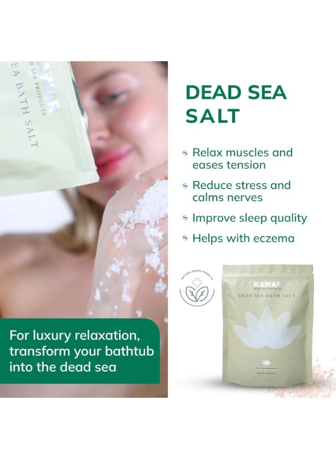 Kawar 100% Pure and Natural Kawar Dead Sea Bath Salt for Soothing and Relaxation Bath - 600g - Image 2