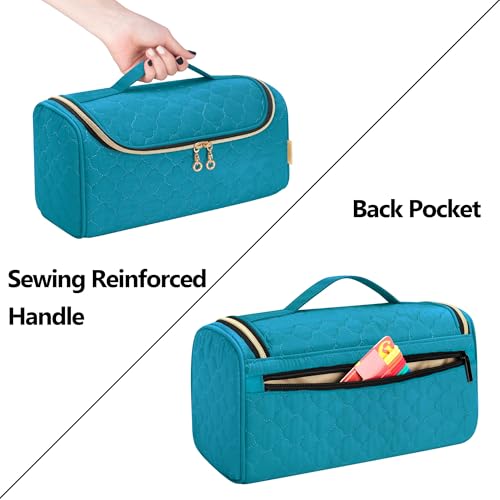 Yarwo Airwrap Travel Case Compatible for Dyson Airwrap Complete Styler All Models and Attachments, Portable Storage Bag with Hanging Hook for Hair Curler Accessories, Teal (Patent Design) - Image 4