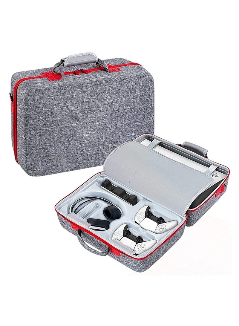 إسكدنيا حقيبة حمل لجهاز PS5 EVA حقيبة سفر مقاومة للماء لجهاز بلاي ستيشن 5 حقيبة مقبض قابلة للتعديل - Image 1