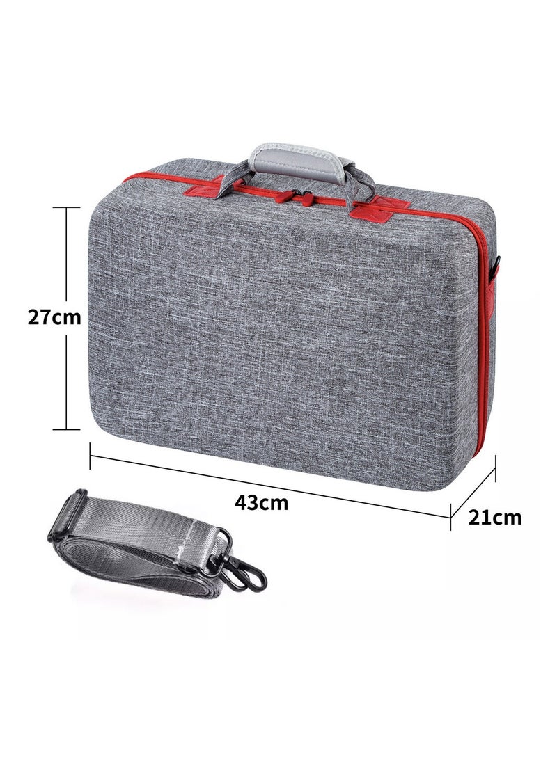 إسكدنيا حقيبة حمل لجهاز PS5 EVA حقيبة سفر مقاومة للماء لجهاز بلاي ستيشن 5 حقيبة مقبض قابلة للتعديل - Image 2