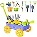 Dimple DCN12752 Garden Wagon Tools Toy Set Premium 15Piece Gardening Tools Wagon Toy Set Sturdy DurableTop Yd Beach Sand Garden ToyGreat for Kids Toddlers Multicolor - Image 2