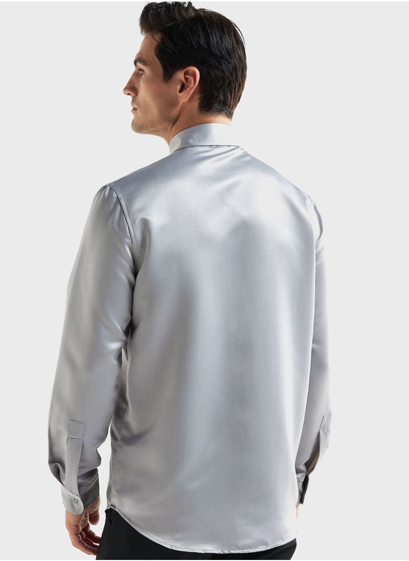 FAV Embroidered Regular Fit Shirt  - Image 2