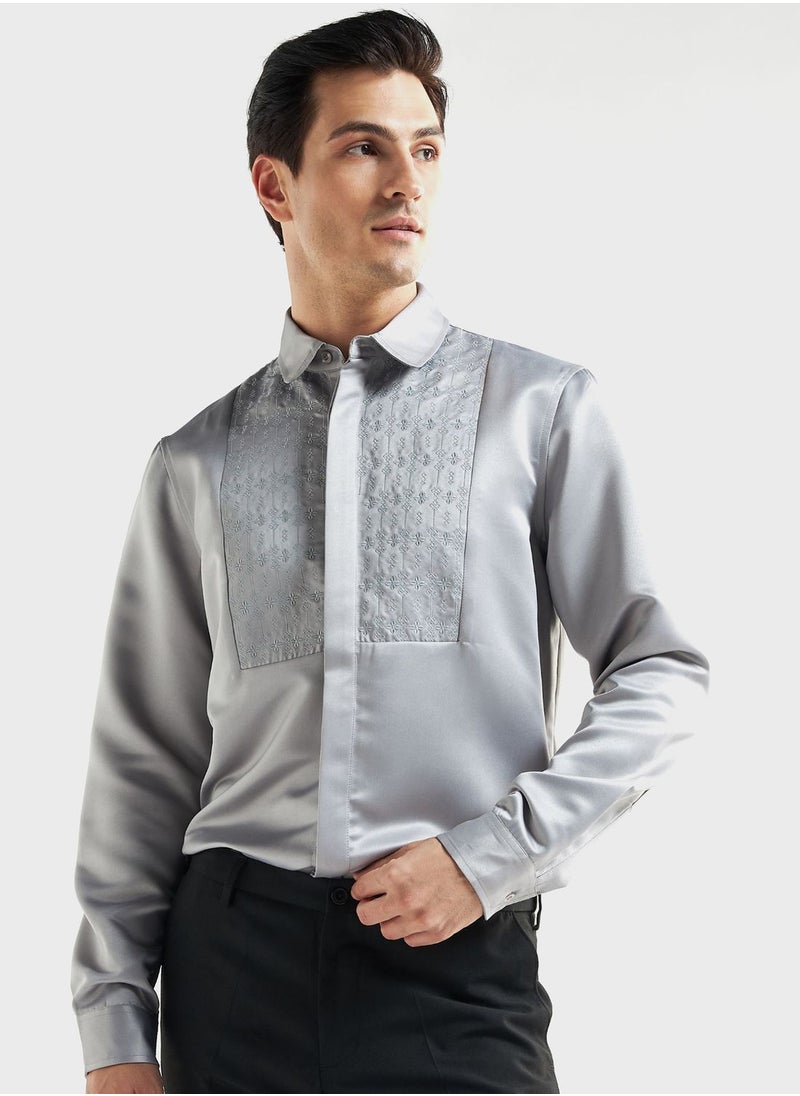FAV Embroidered Regular Fit Shirt  - Image 1