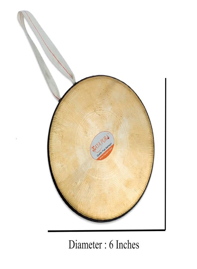 MAYAPURI Brass Percussion Pooja Bell/Kashor/Ghanta with Striker Stick for Puja (Diameter: 6 inches) - Image 4