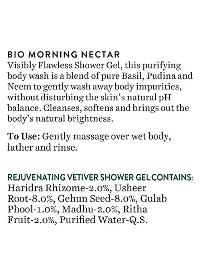 Biotique Bio Morning Nectar (Visibly Flawless Shower Gel, 100% Soap Free) Body Wash, 200 Ml - Image 5