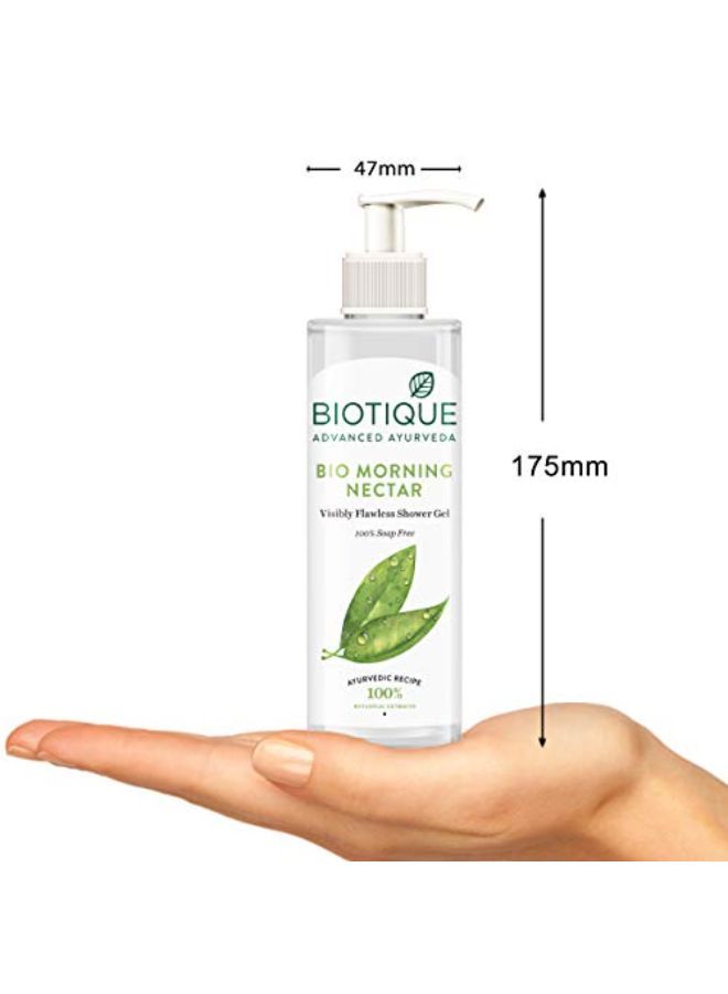 Biotique Bio Morning Nectar (Visibly Flawless Shower Gel, 100% Soap Free) Body Wash, 200 Ml - Image 4