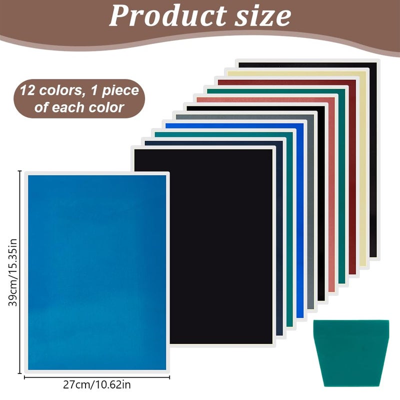 PLIGREAT 12 Colors Laser Engraving Marking Paper, Marking Color Paper with Scraper for Fiber Marking and Engraving on Metal Ceramics Glass Cutting and Engraving - Image 2