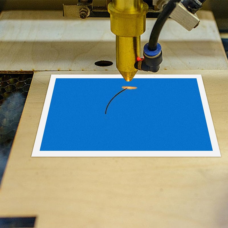 PLIGREAT 12 Colors Laser Engraving Marking Paper, Marking Color Paper with Scraper for Fiber Marking and Engraving on Metal Ceramics Glass Cutting and Engraving - Image 4