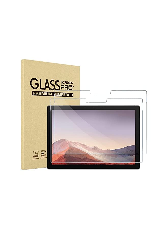 Procases 2 Pack ProCase Screen Protector for 12.3?Surface Pro 7 Plus 7 6 5 4, Ultra Clear Thin Touch Sensitivity Tempered Glass Screen Film Guard for Surface Pro 7 Plus/ 7/6/ 5/4 - Image 2