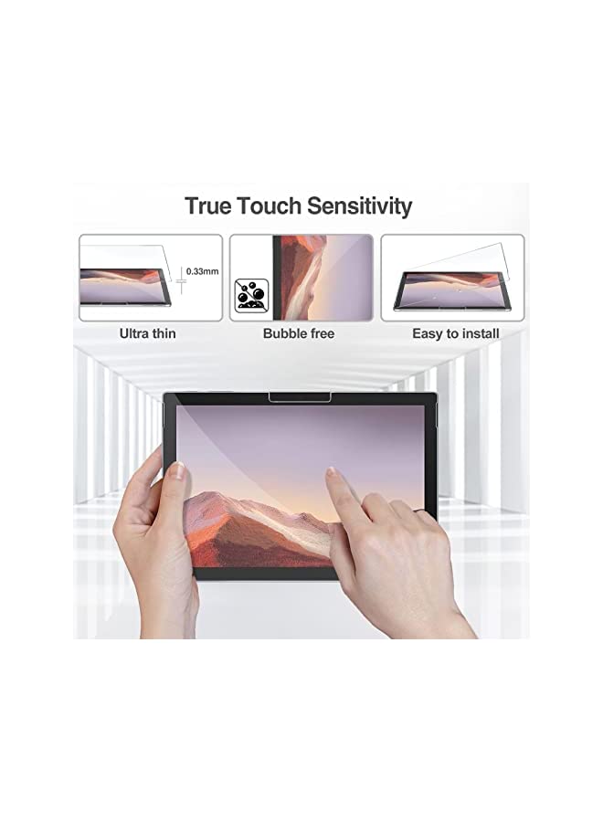 Procases 2 Pack ProCase Screen Protector for 12.3?Surface Pro 7 Plus 7 6 5 4, Ultra Clear Thin Touch Sensitivity Tempered Glass Screen Film Guard for Surface Pro 7 Plus/ 7/6/ 5/4 - Image 5