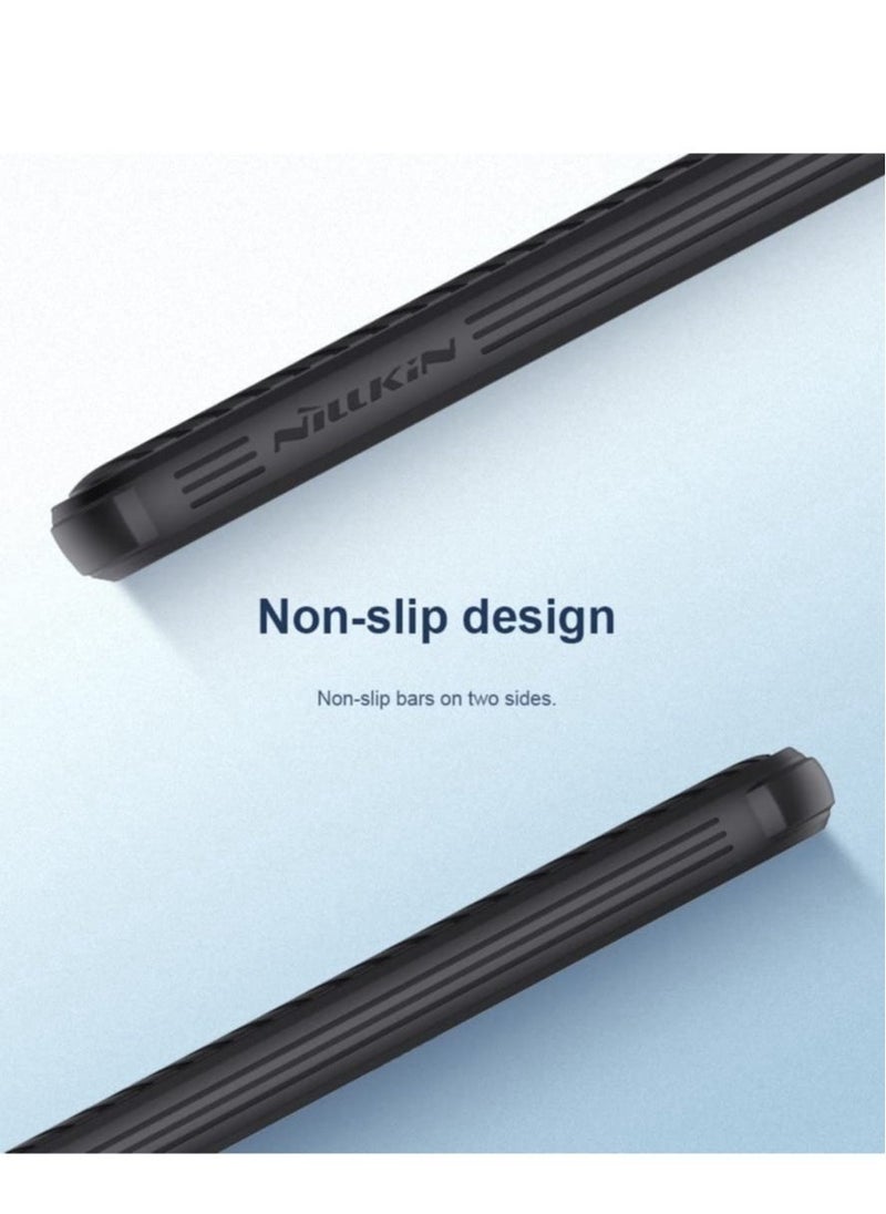 إيف حافظة سامسونج جالاكسي S23 بلس مع غطاء كاميرا، غطاء واقٍ رفيع من البولي كربونات مقاوم للصدمات مع غطاء كاميرا منزلق، حافظة مطورة لهاتف سامسونج جالاكسي S23 بلس/S23 + أسود - Image 4