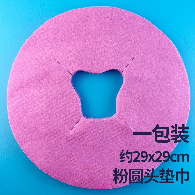 Generic Disposable Massage Table Face Cradle Covers Round powder head pad 100 pieces/bag 