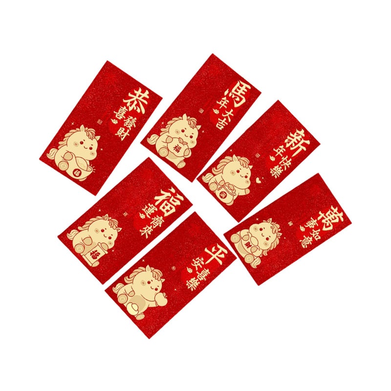 Red Envelope For Chinese New Year Gold Foil Embossed Cultural Gift Money Pocket - Image 2