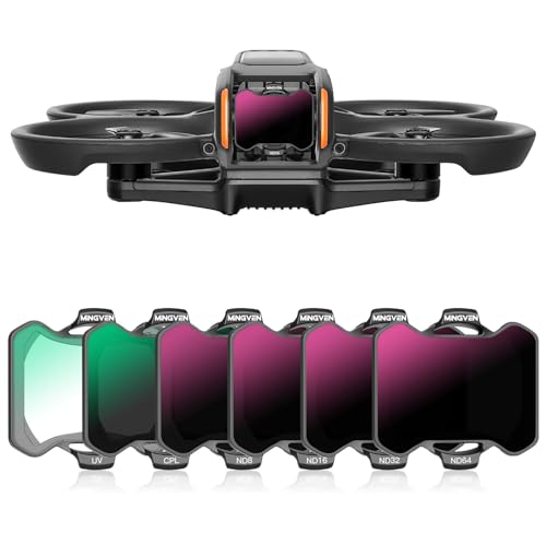 MINGVEN Avata 2 ND Filters, UV + CPL + ND Filters Set Camera Lens for DJI Avata 2 Drone Accessories - 6 Pack (CPL, UV, ND8, ND16, ND32, ND64) - Image 1