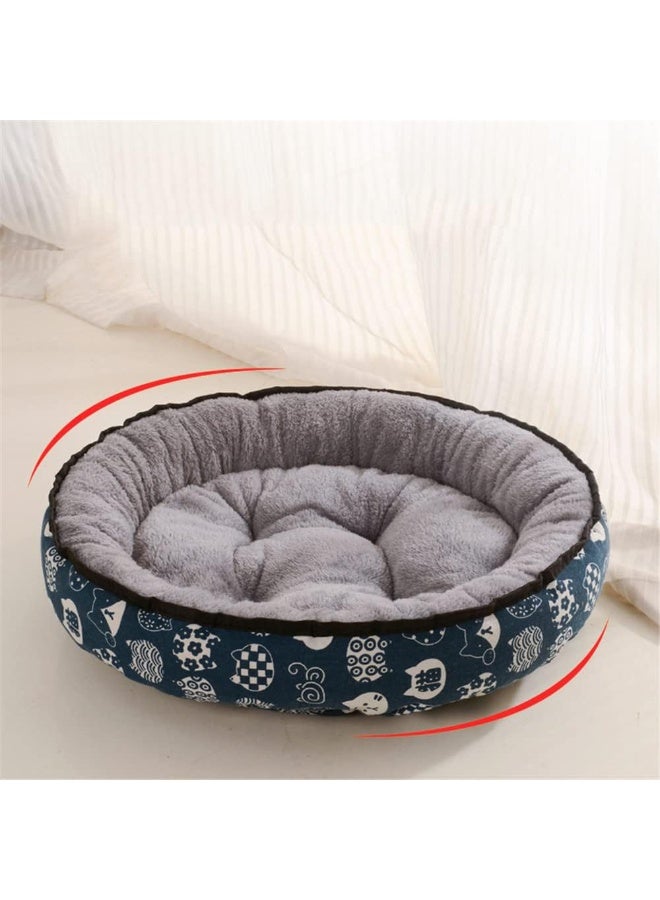 YelaJoy Small Dog Bed Cat Bed Ultra Soft Sherpa Pet Bed, Fluffy Donut Cat Bed Pet Cushion Mat Deep Sleep Kennel Round Nest for Cats or Dog, Portable Pet Supplies - Image 3