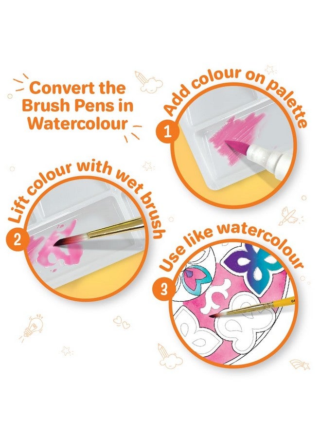 Imagimake Mandala Art Kit | Watercolor Paint Set | 12 Exciting Mandala Projects In Arts And Crafts For Kids Ages 8-12-14-16 | Craft Kits For Adults & Kids | 7 Year Old Girl Birthday Gifts - Image 5