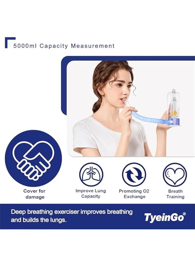 Arabest Incentive Spirometer Adult, Breathing Exercise Device for Lungs, Deep Breathing Trainer for Adults - 5000ml Volume Measurement with Flow Rate Indicator - Image 3