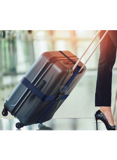 Sar 3 Pieces of Luggage Suitcase Seat Belt Navy Blue  - Image 4