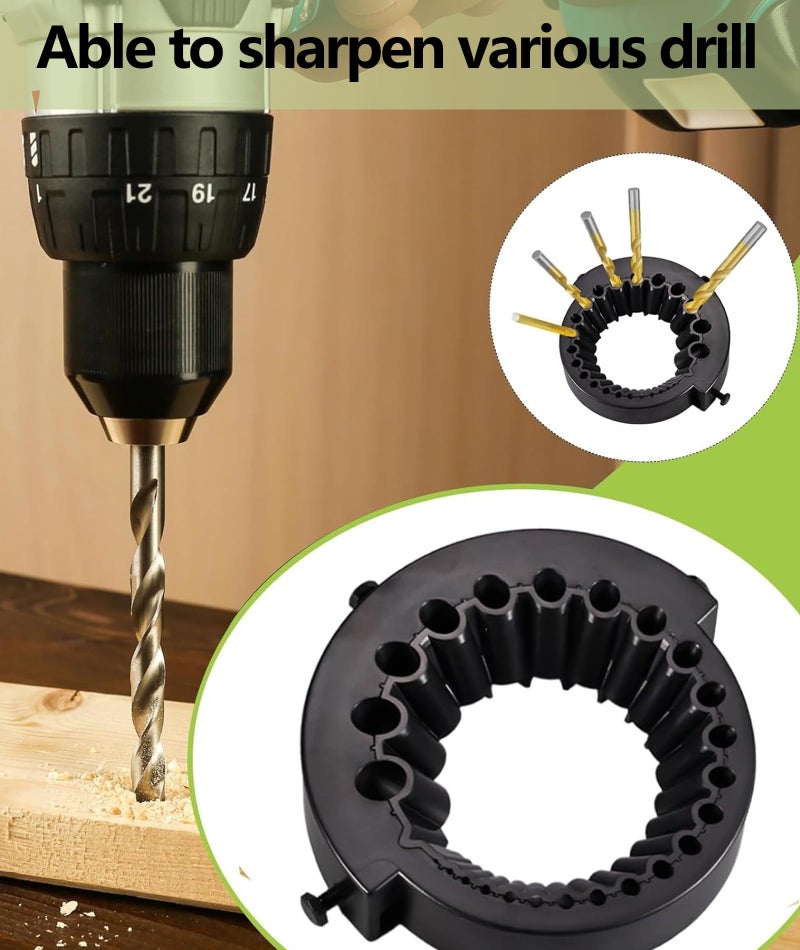 BdelrinQue Drill Bit Sharpener Tool, Drill Sharpening Tool, Compatible with Drill Machine Kit, Grinder Cutter for Precision Tasks and Workshop Maintenance - Image 5