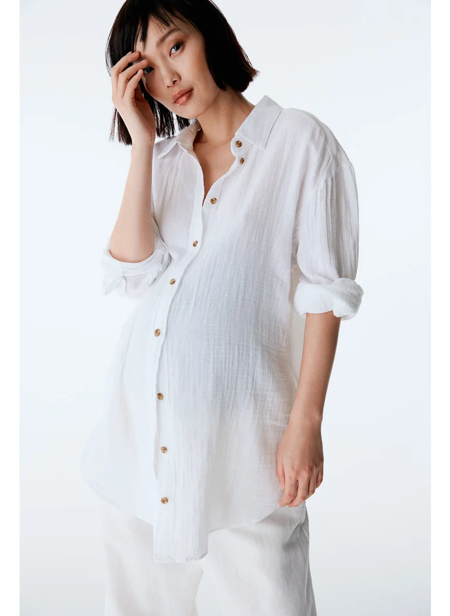 H&M Mama Before & After Muslin Shirt