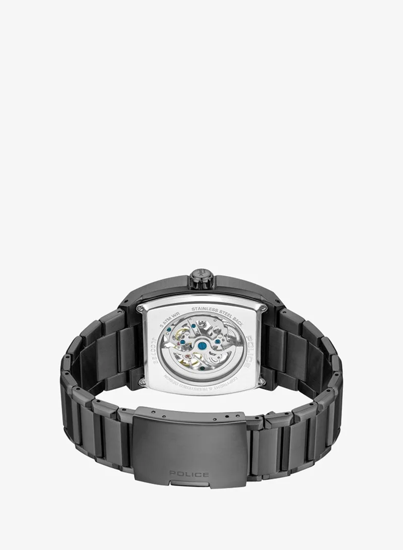 Police Black Men's Skeletor 42mm Men's Automatc Watch with Matte Black Dial & 316L Stainless Steel Bracelet for Men | Best Price UAE