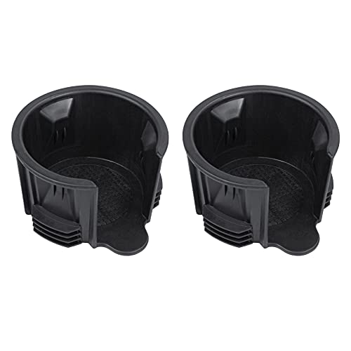 RLB-HILON 2PCS Central Console Cup Holder Insert Compatible with Land Rover Range Rover/Range Rover Sport / LR3 / LR4 LR021330 Black - Image 1