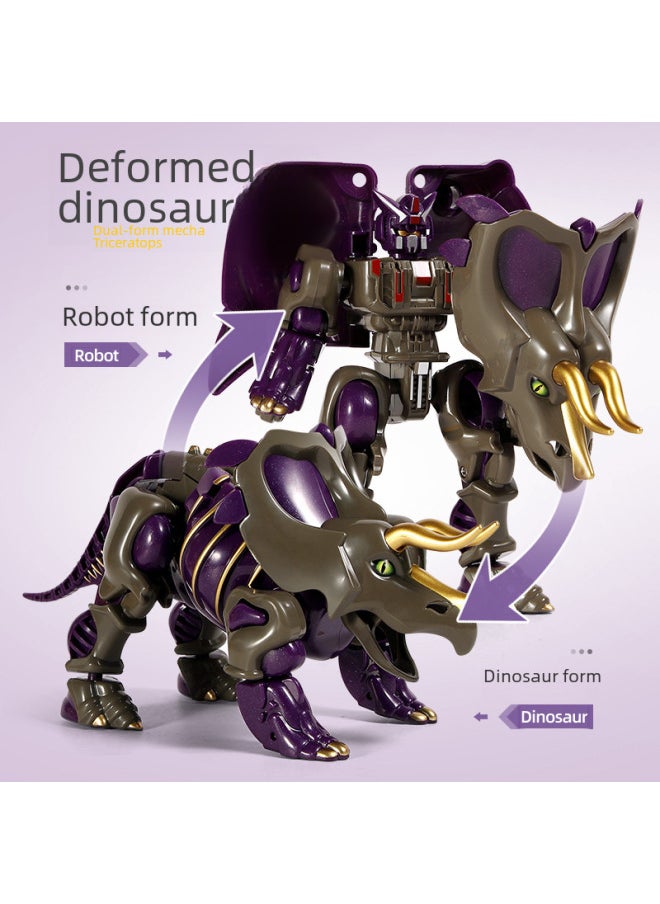 null - Deformation Dinosaur Toy King Kong Robot Dragon Warrior Tyrannosaurus Armor Simulation Animal Hand-made Boy Model-Color:Armor Deformation Tyrannosaurus Rex - Image 1