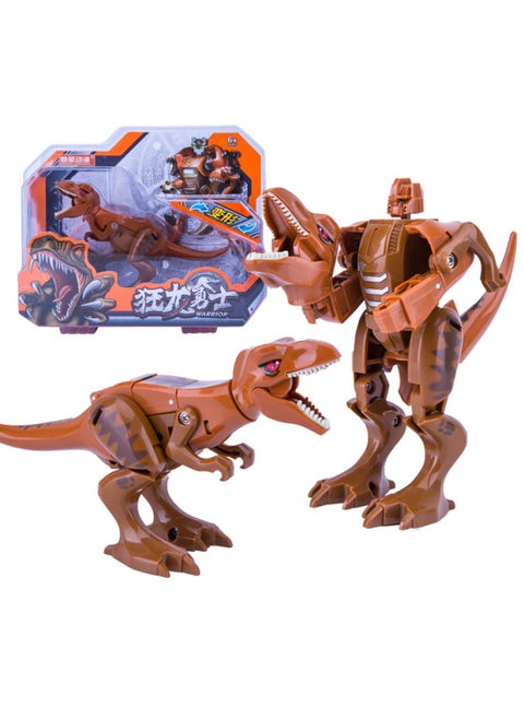 Deformation Dinosaur Toy King Kong Robot Dragon Warrior Tyrannosaurus Armor Simulation Animal Hand-made Boy Model-Color:Armor Deformation Tyrannosaurus Rex
