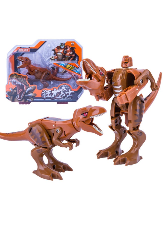 null - Deformation Dinosaur Toy King Kong Robot Dragon Warrior Tyrannosaurus Armor Simulation Animal Hand-made Boy Model-Color:Armor Deformation Tyrannosaurus Rex - Image 1